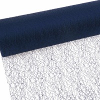 Spiderweb - Mesch - Tischband - 30 cm blau - Rolle 25m - 67  004-R 300