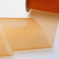 Kristallorganza orange - 70 mm breit - Rolle 25 Meter -...